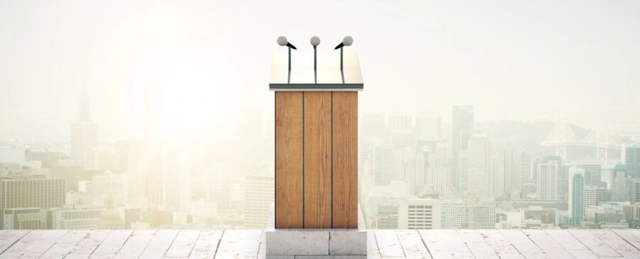 A podium